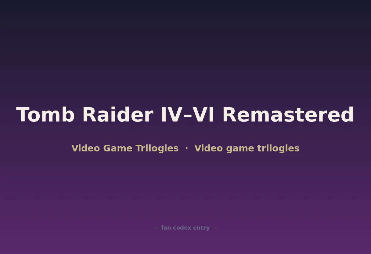 Tomb Raider IV–VI Remastered