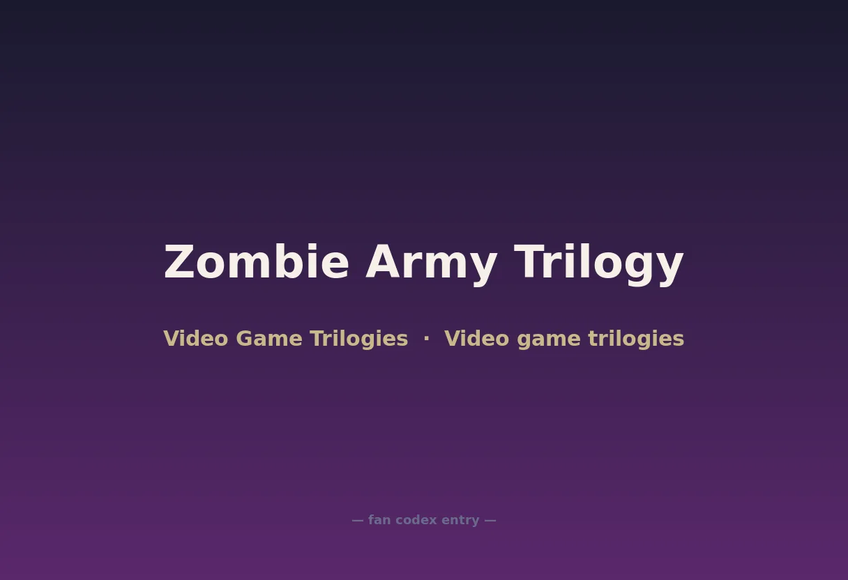 Zombie Army Trilogy