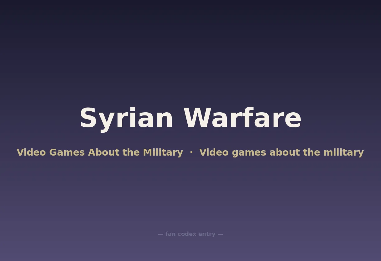 Syrian Warfare