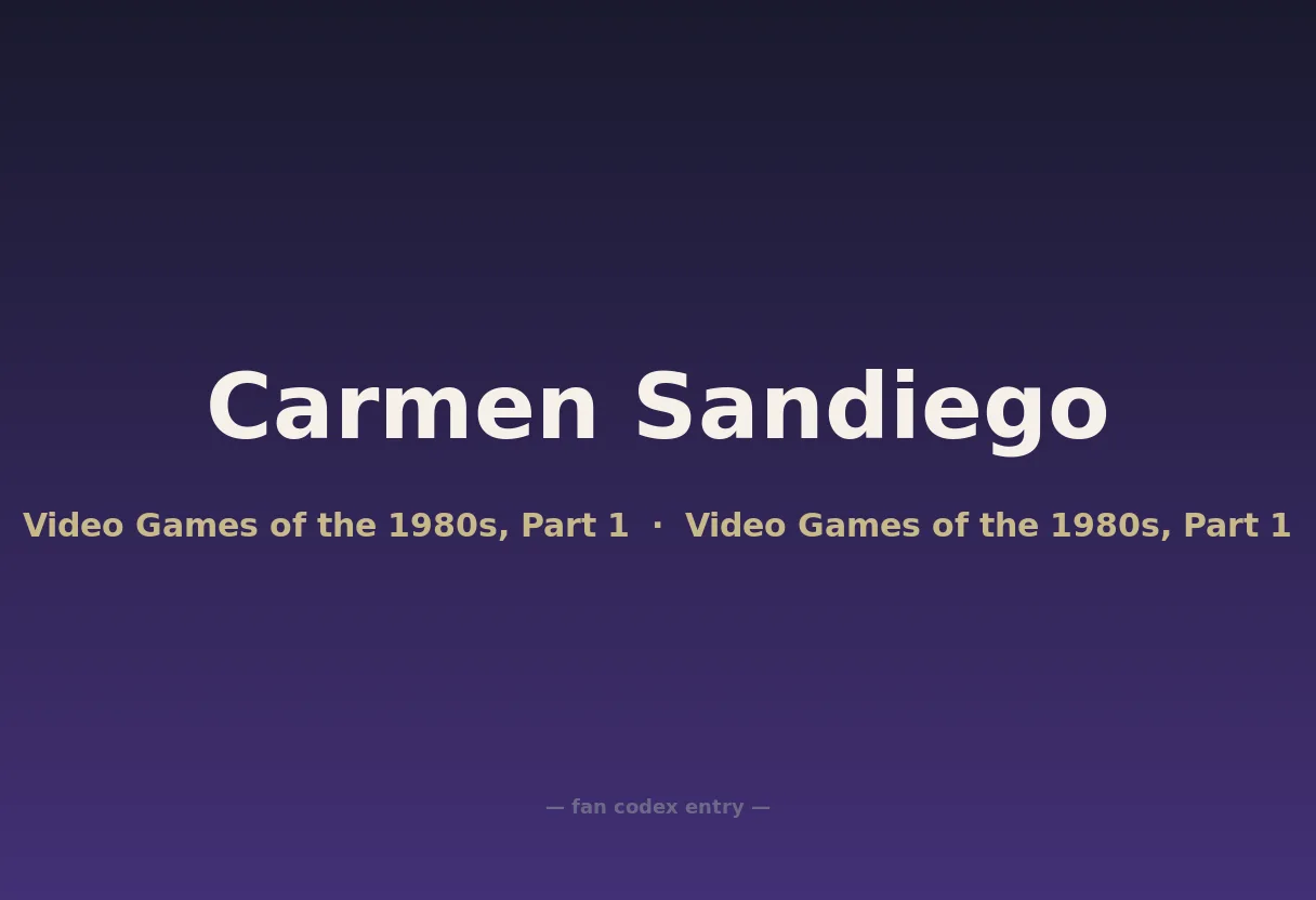 Carmen Sandiego