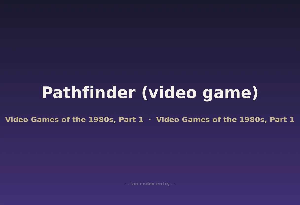 Pathfinder (video game)