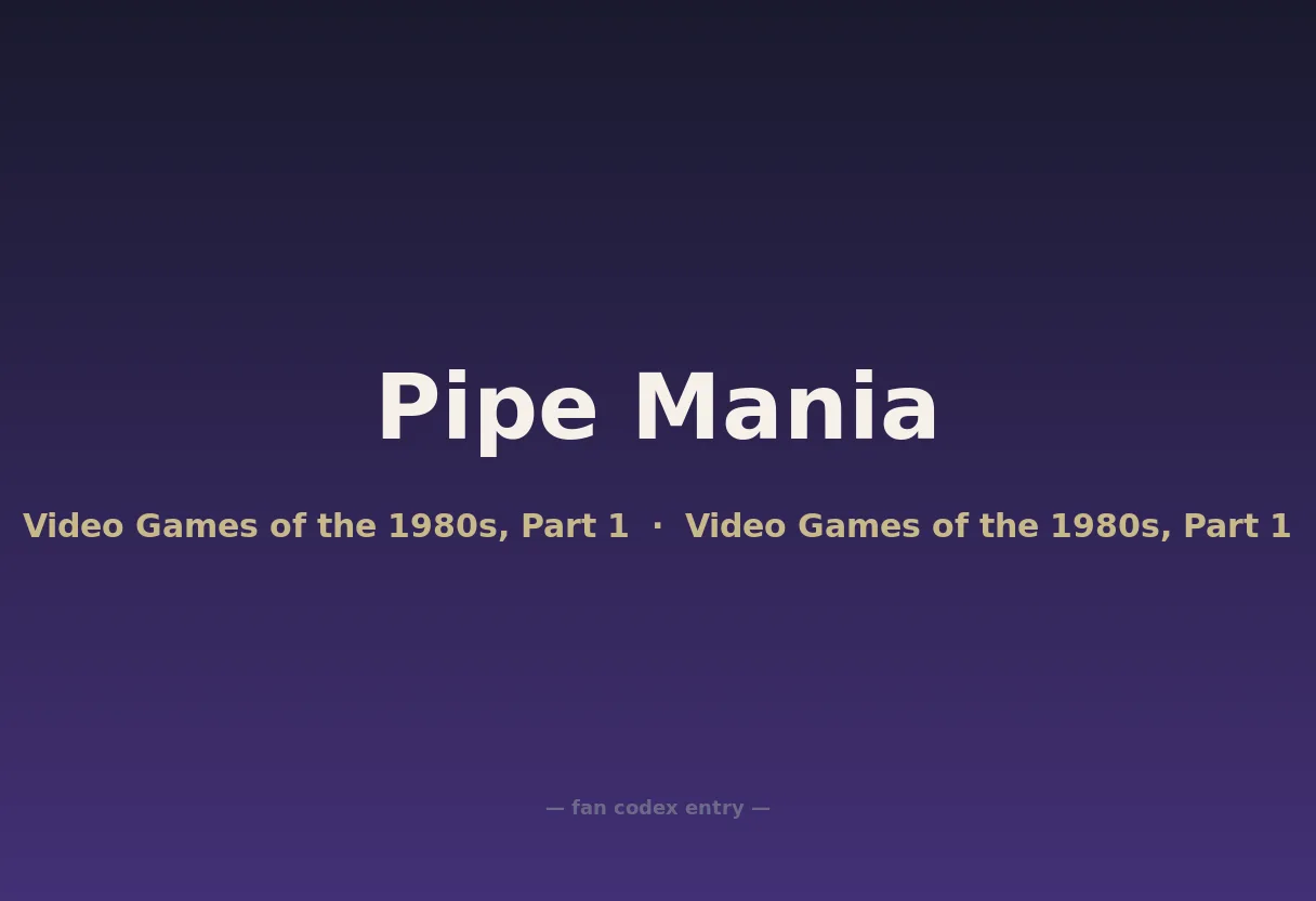 Pipe Mania