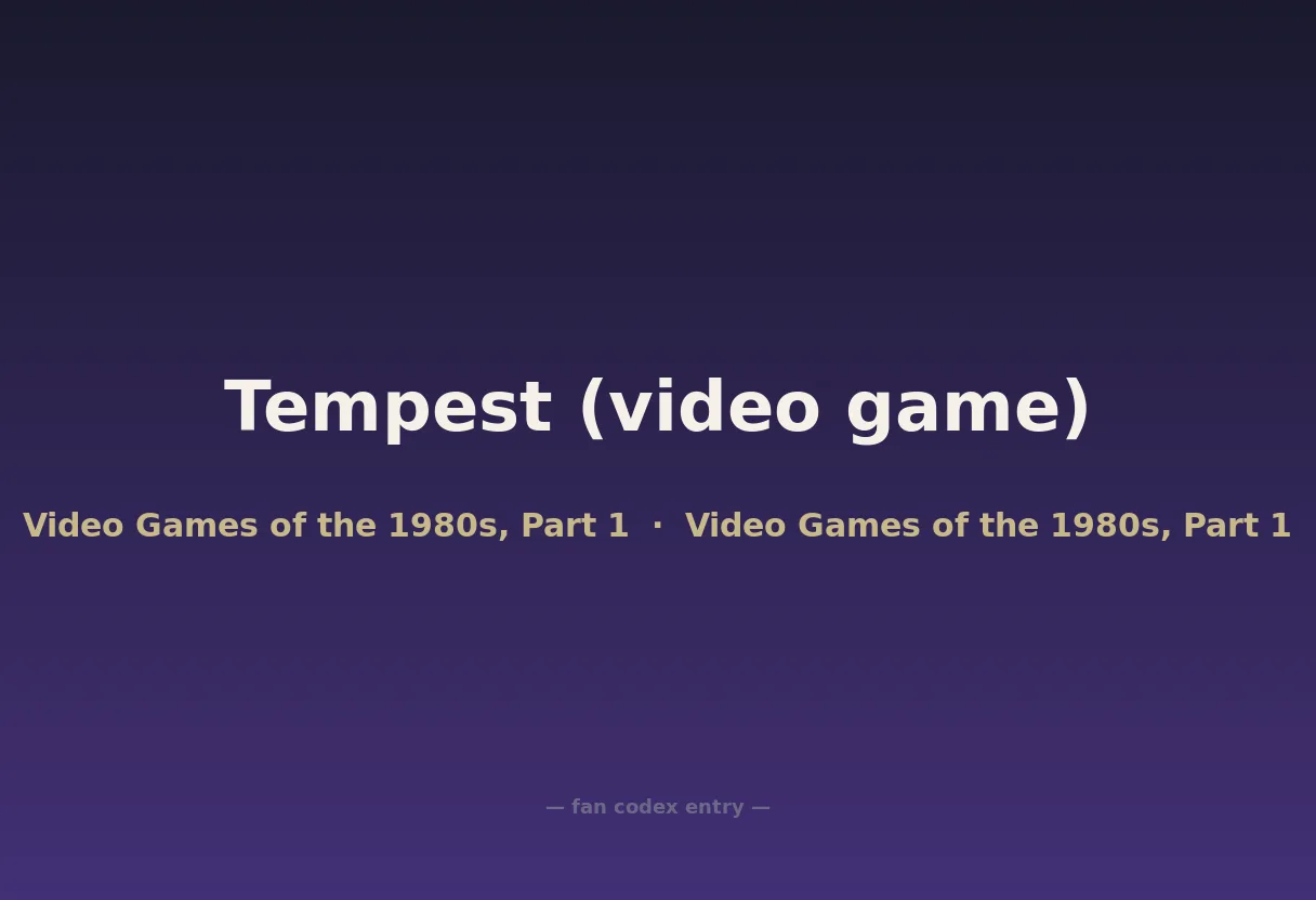 Tempest (video game)