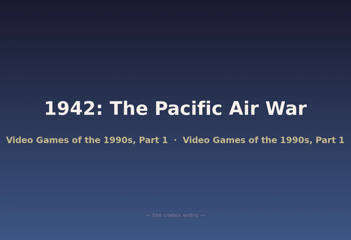 1942: The Pacific Air War