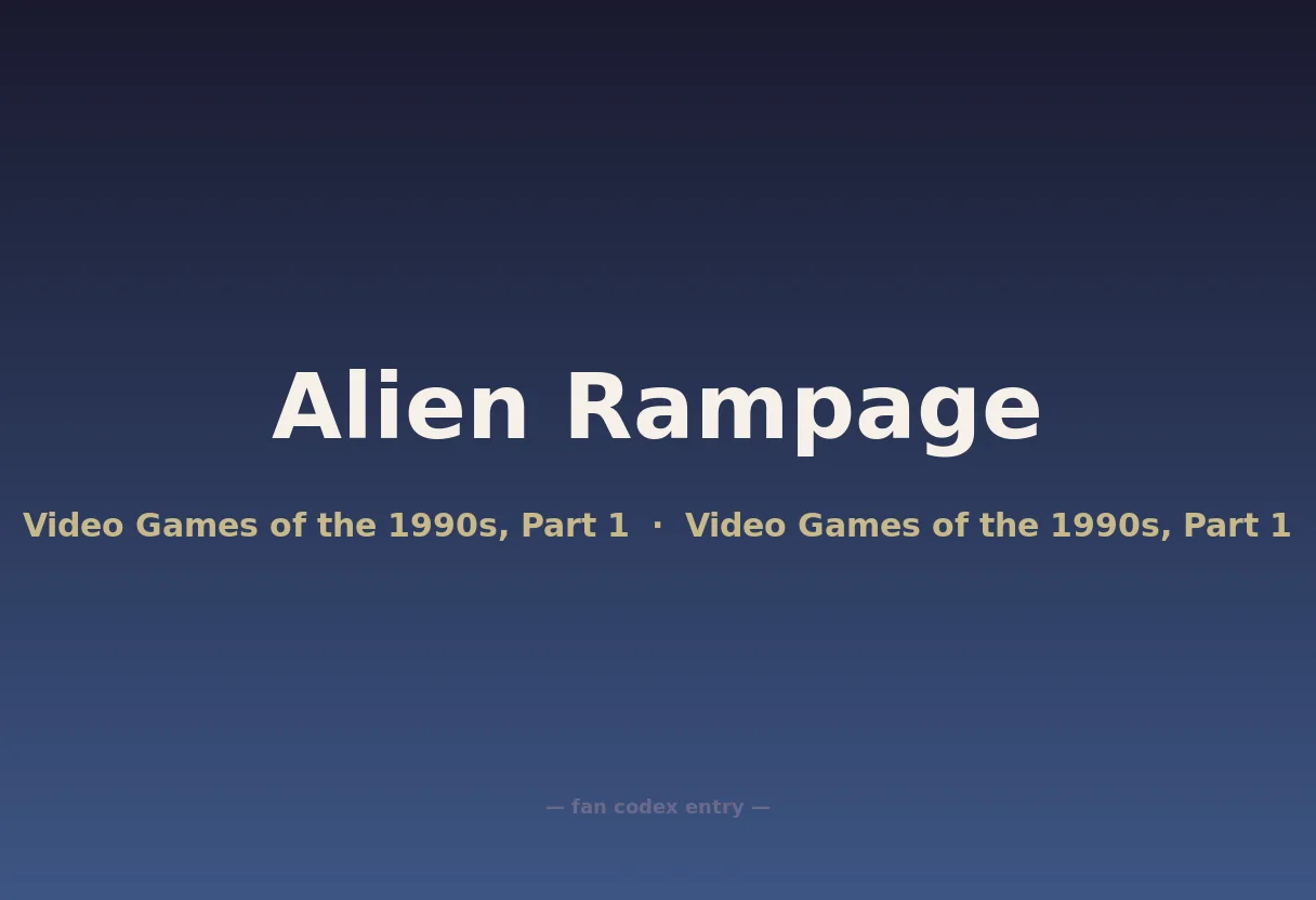 Alien Rampage