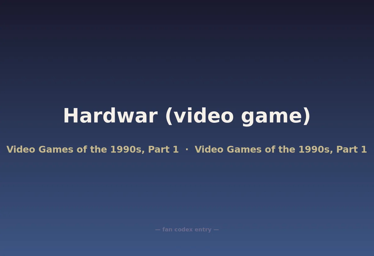 Hardwar (video game)