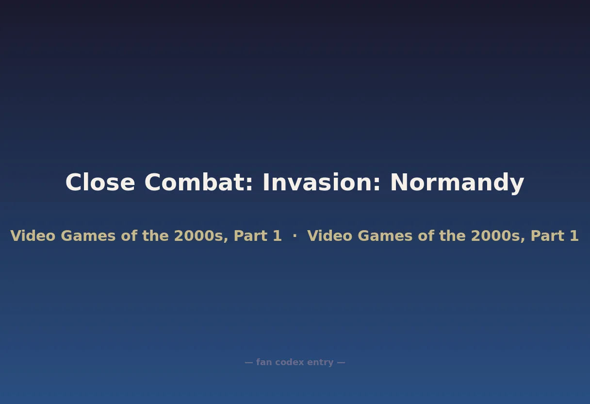Close Combat: Invasion: Normandy