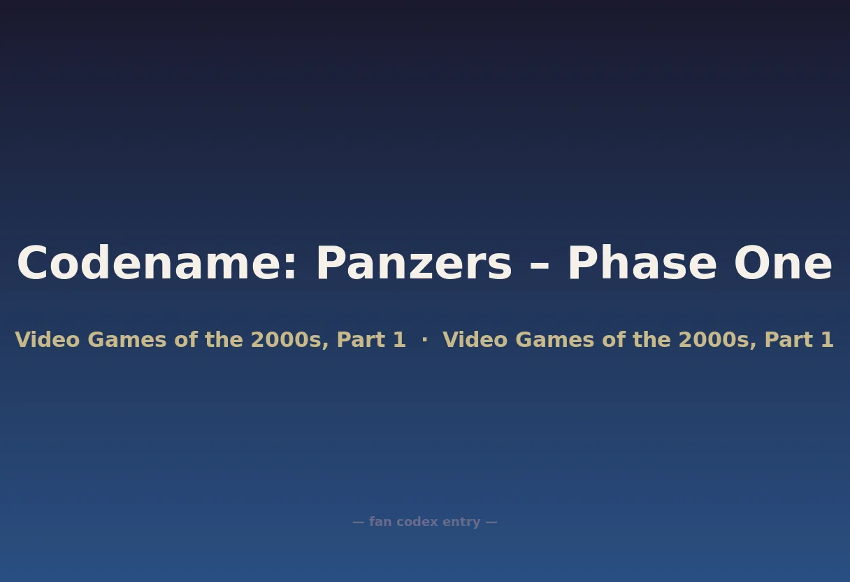 Codename: Panzers – Phase One