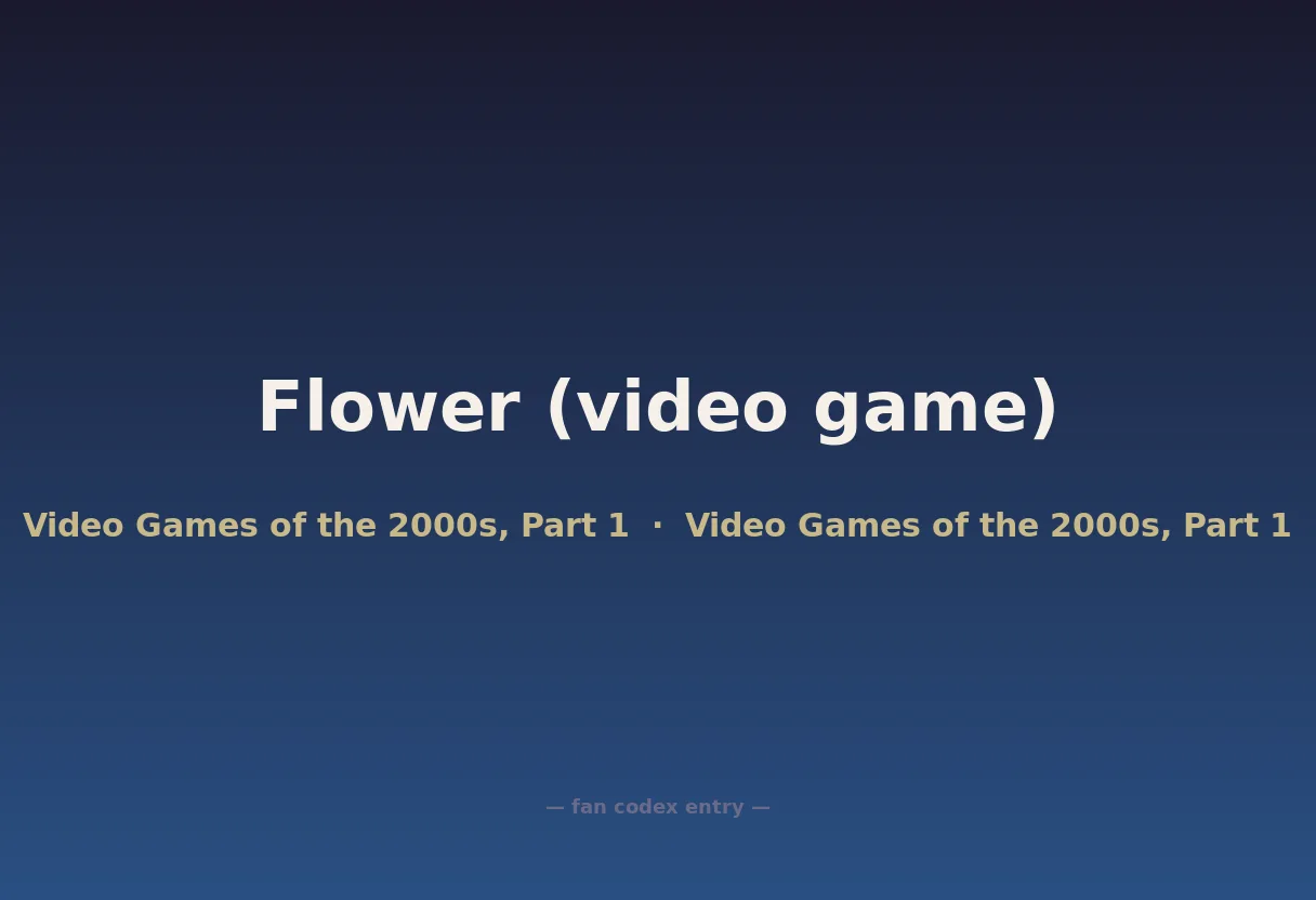 Flower (video game)