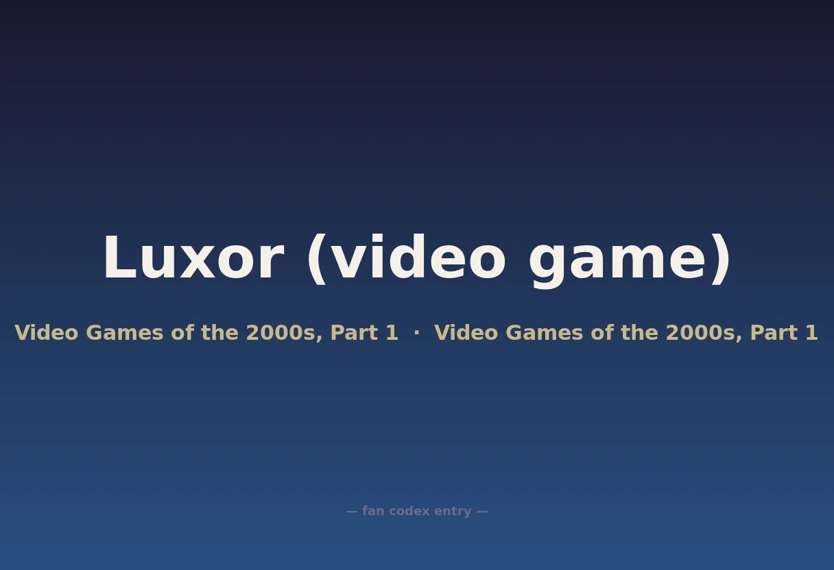 Luxor (video game)