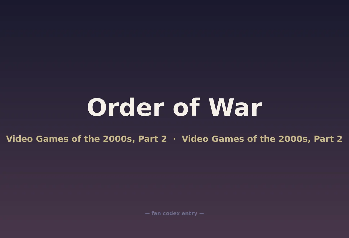 Order of War