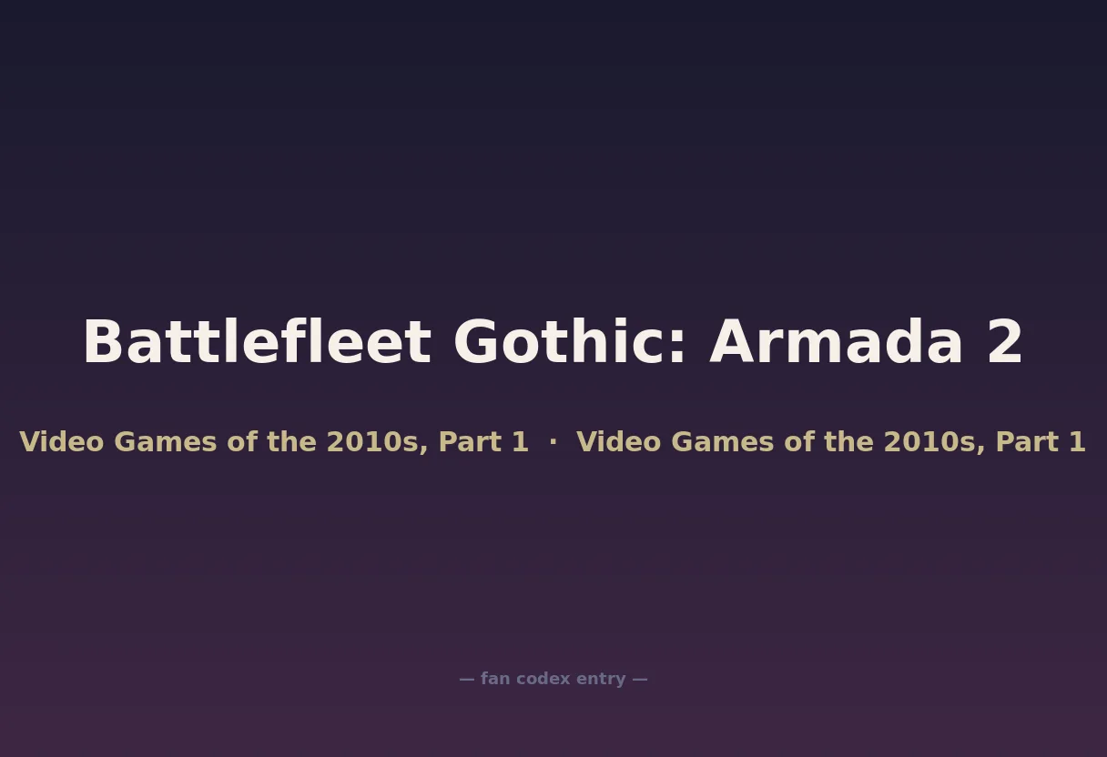 Battlefleet Gothic: Armada 2