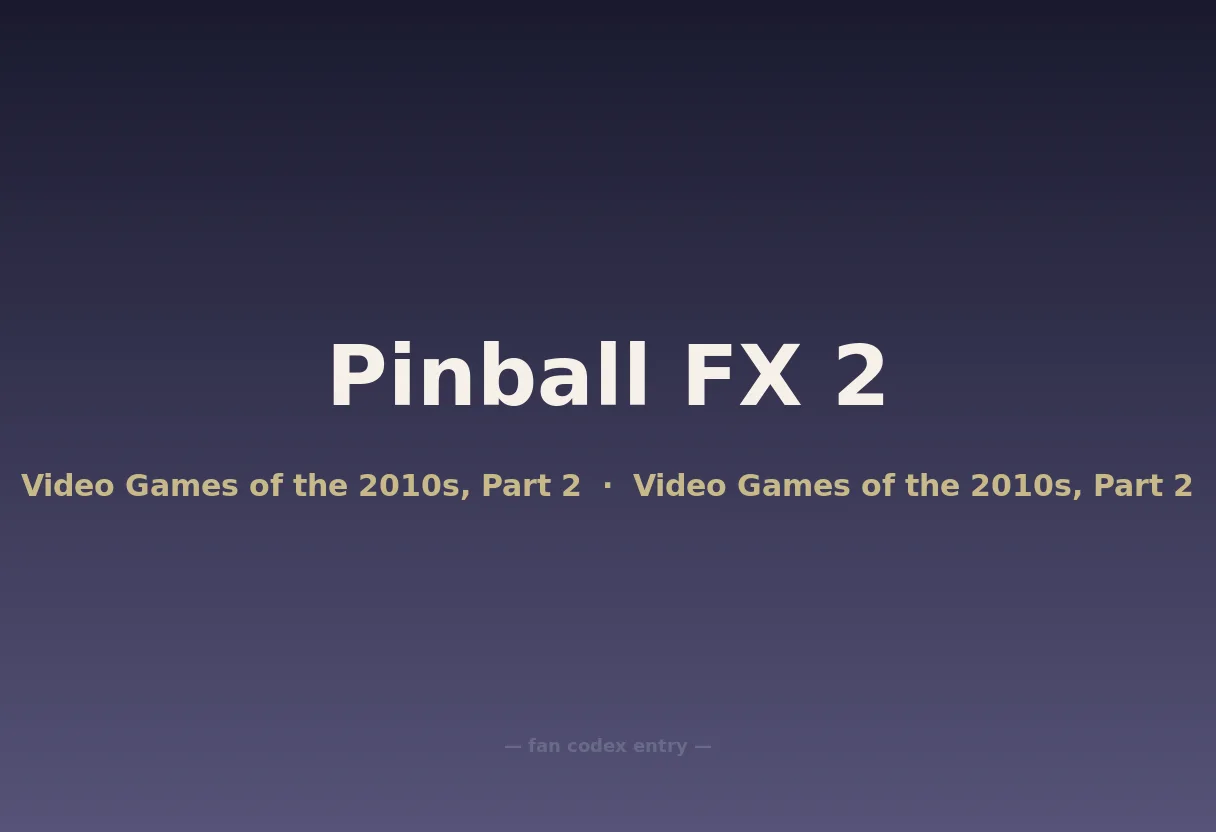 Pinball FX 2