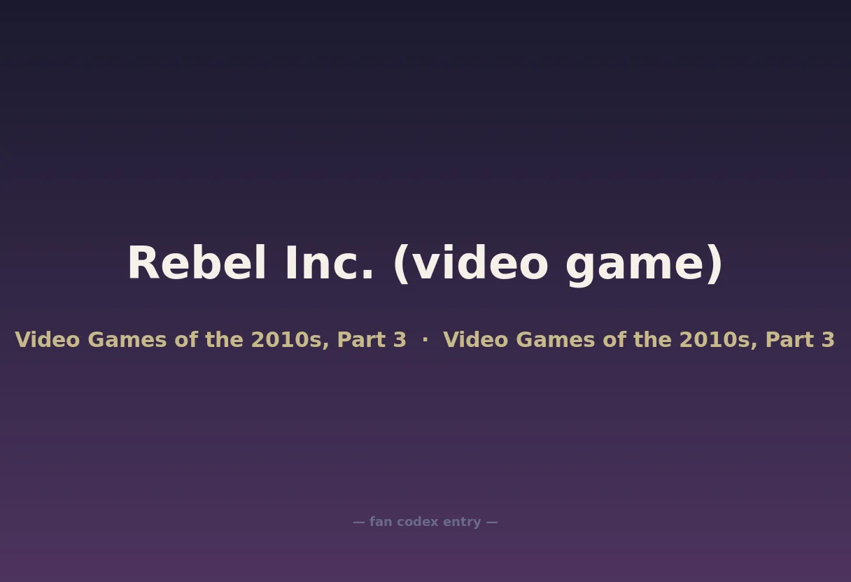 Rebel Inc. (video game)