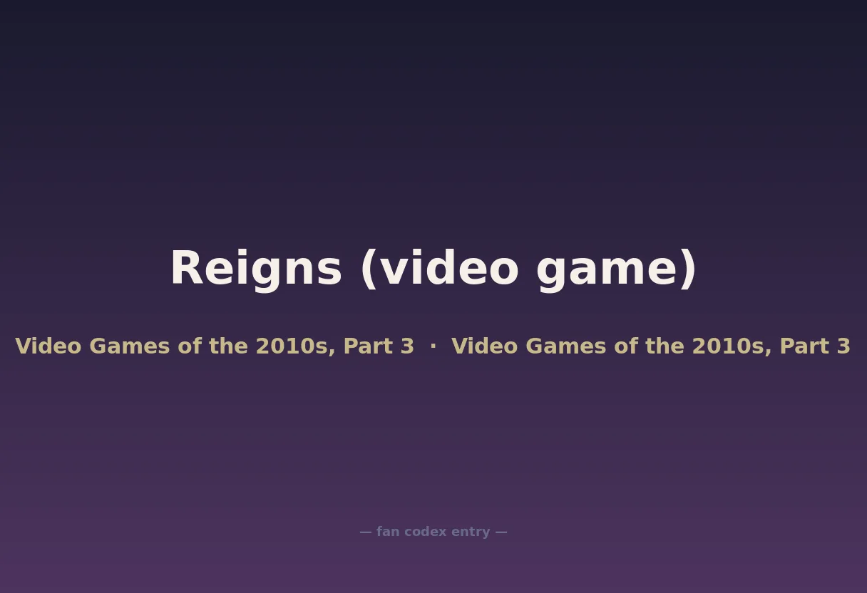 Reigns (video game)