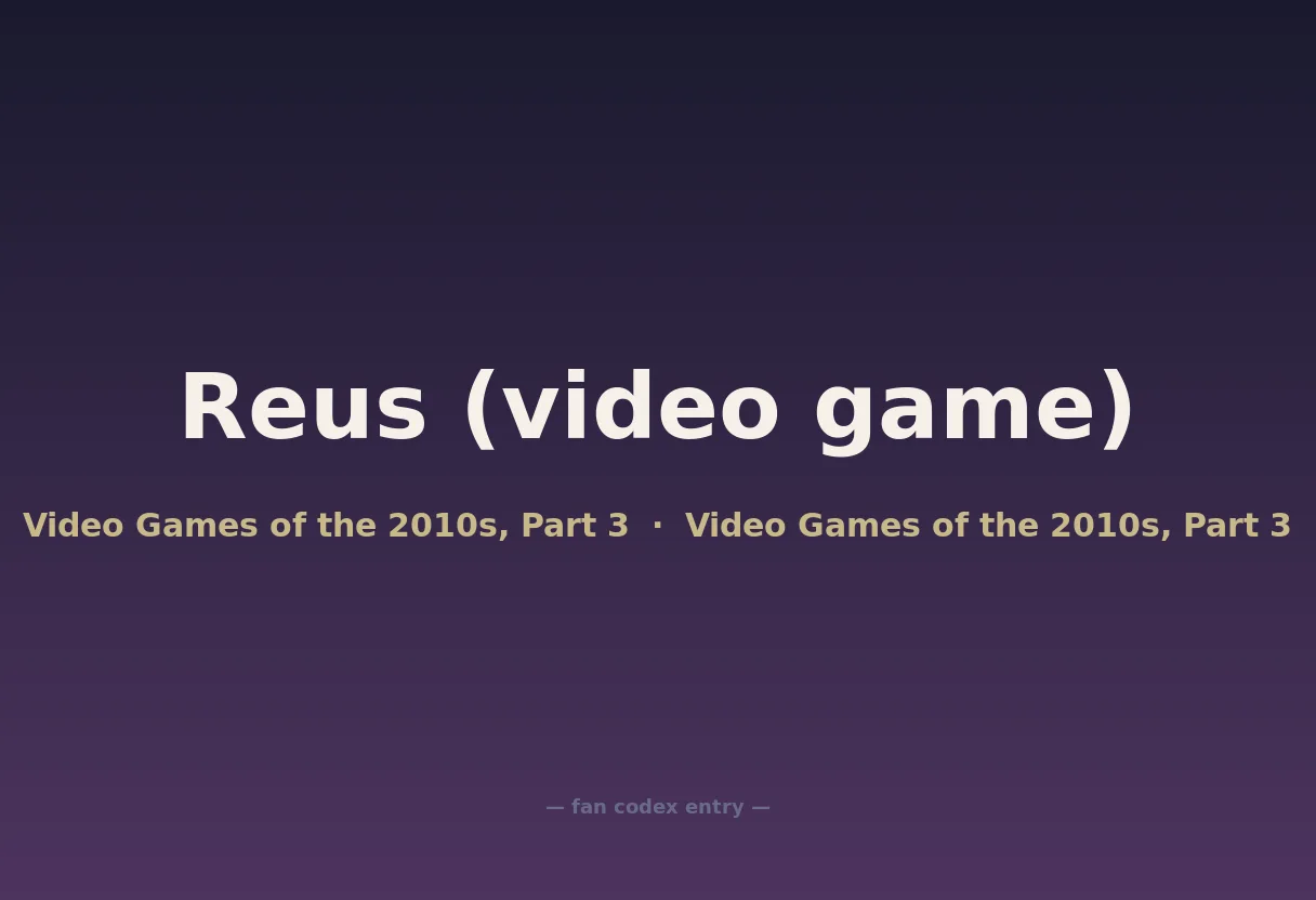Reus (video game)