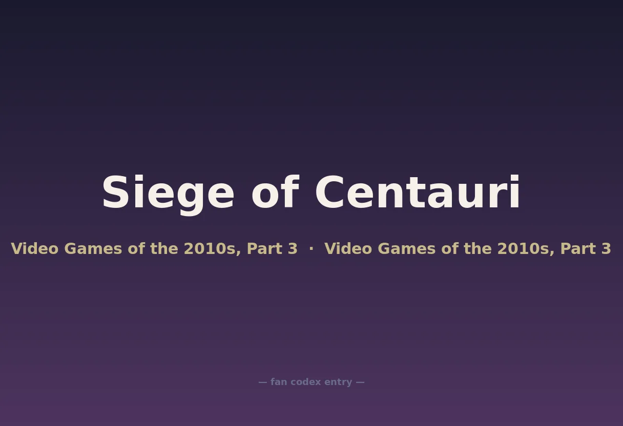 Siege of Centauri