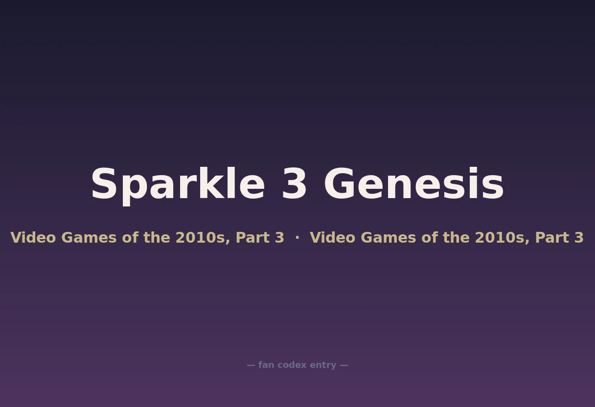 Sparkle 3 Genesis