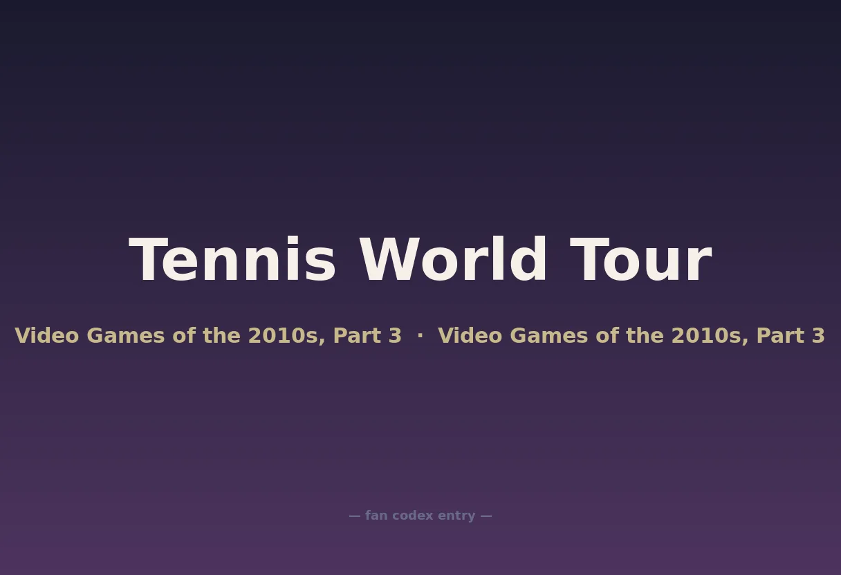 Tennis World Tour