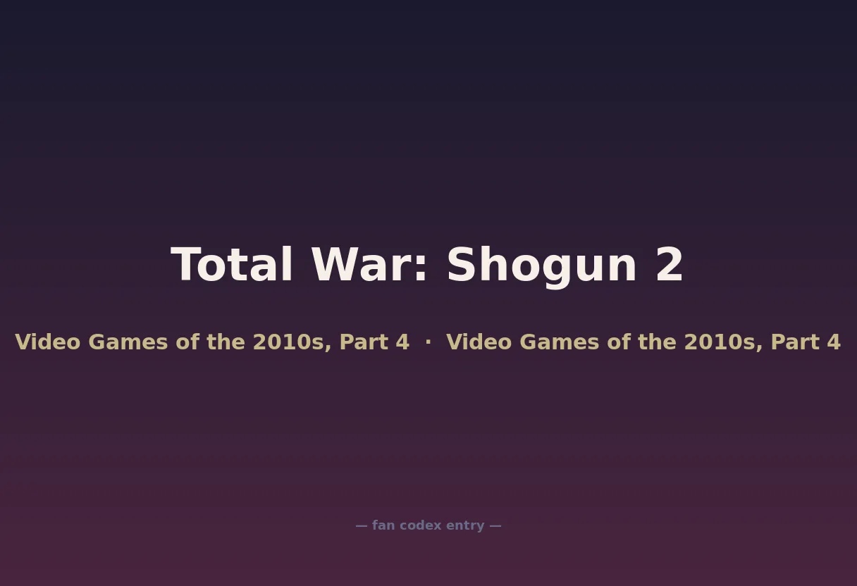 Total War: Shogun 2