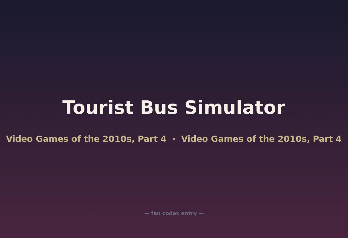 Tourist Bus Simulator