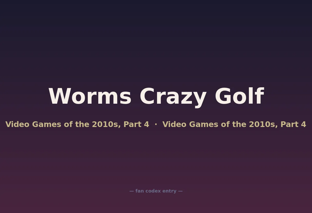 Worms Crazy Golf