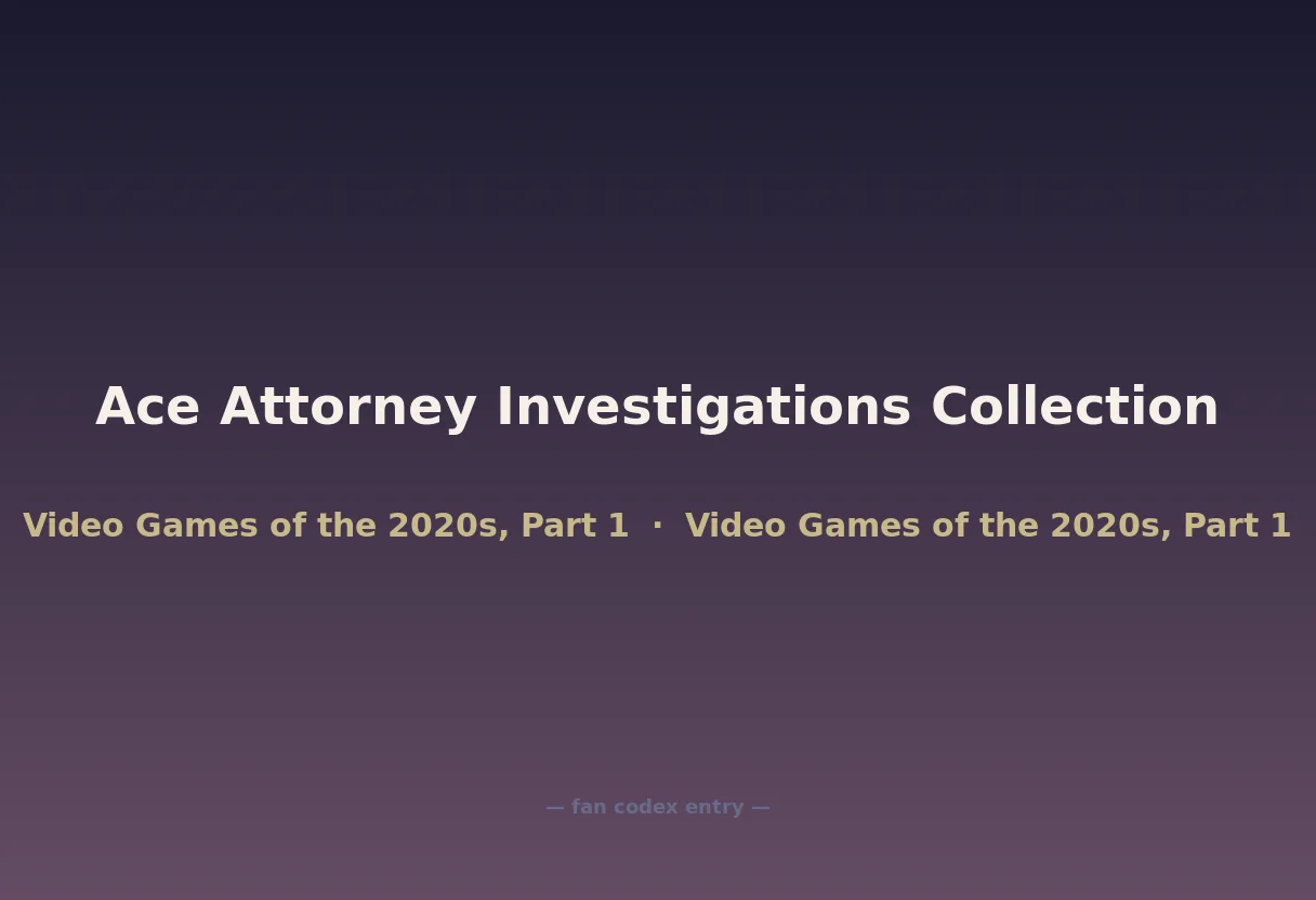Ace Attorney Investigations Collection