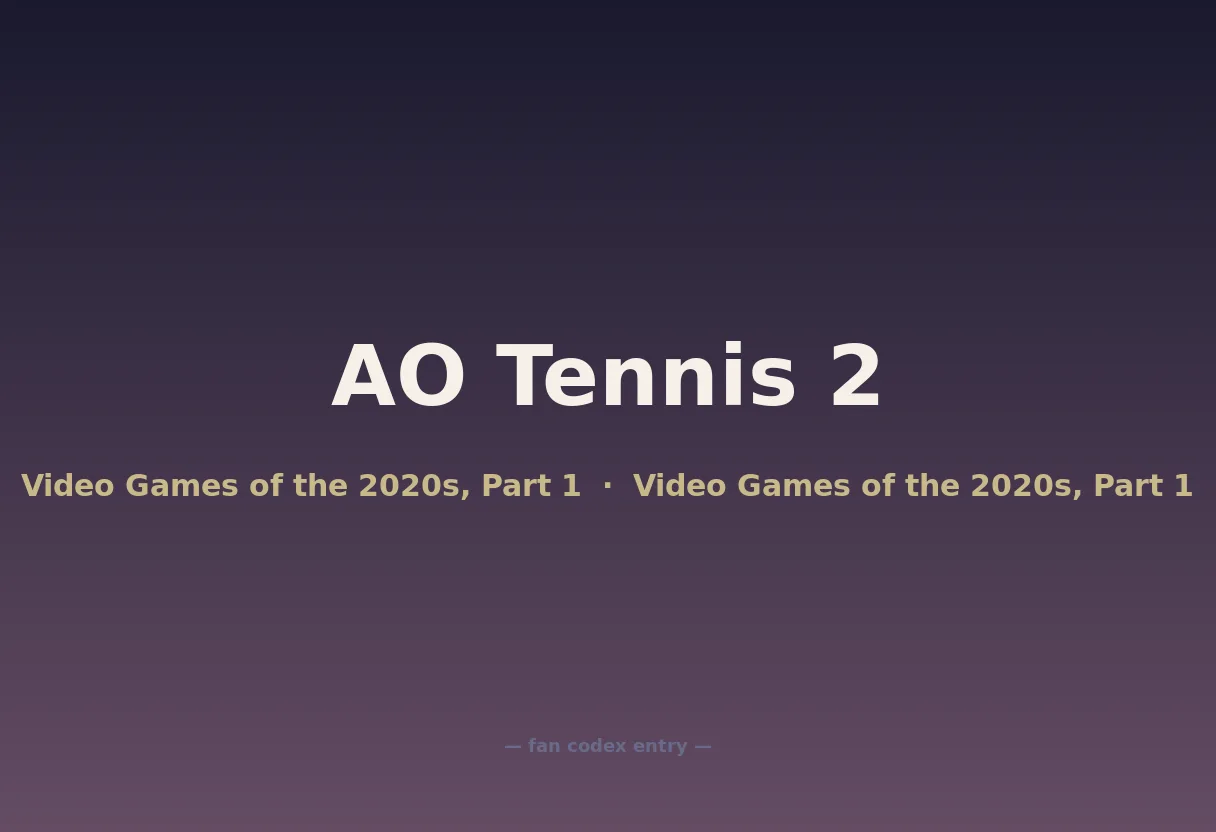 AO Tennis 2
