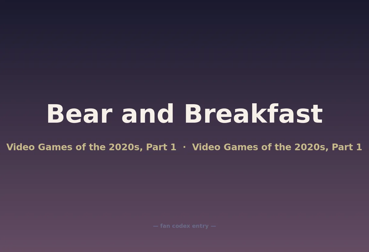 Bear and Breakfast