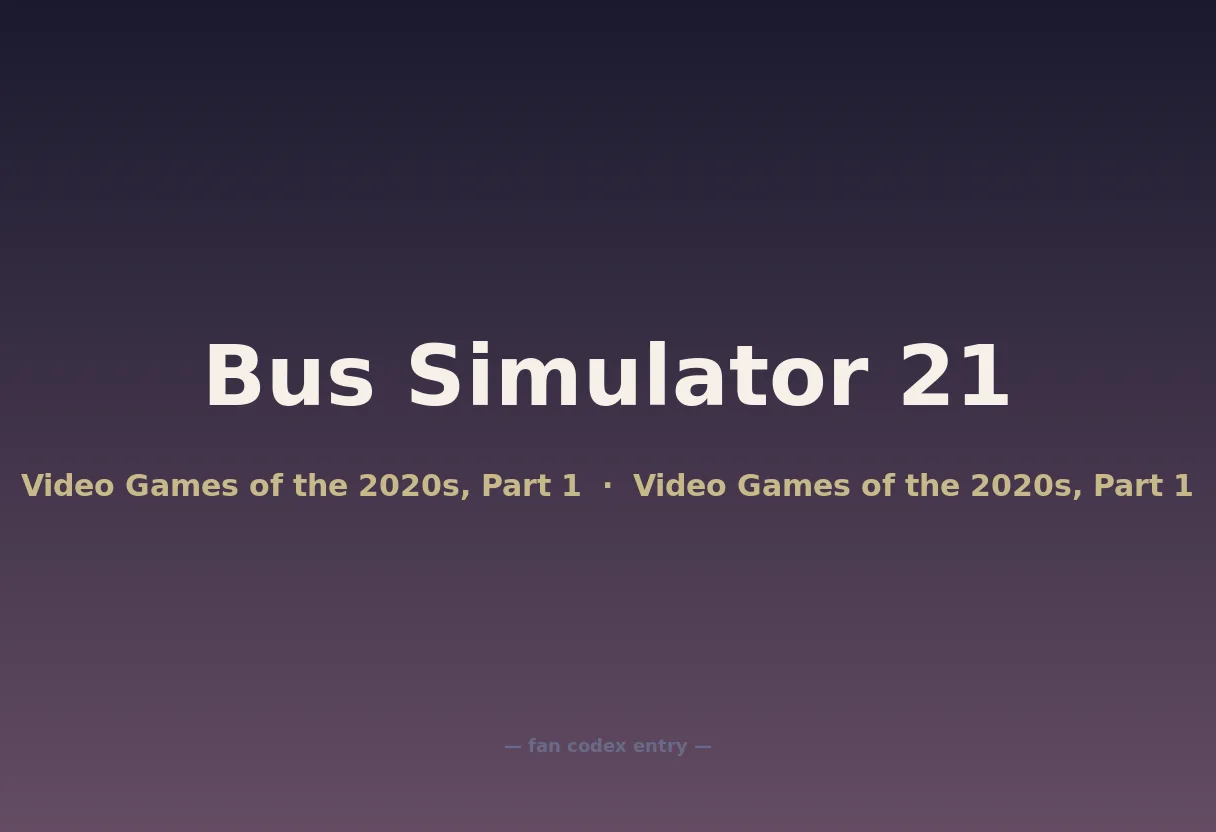Bus Simulator 21