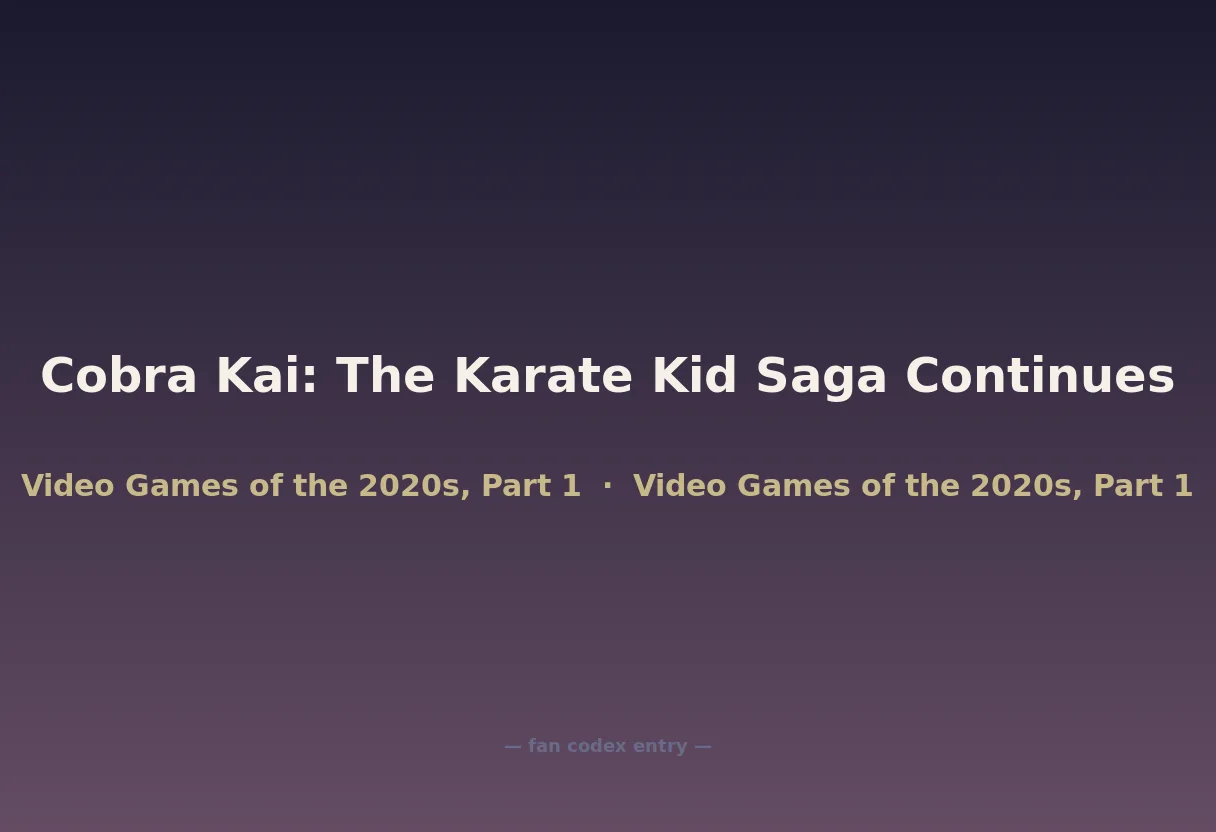 Cobra Kai: The Karate Kid Saga Continues
