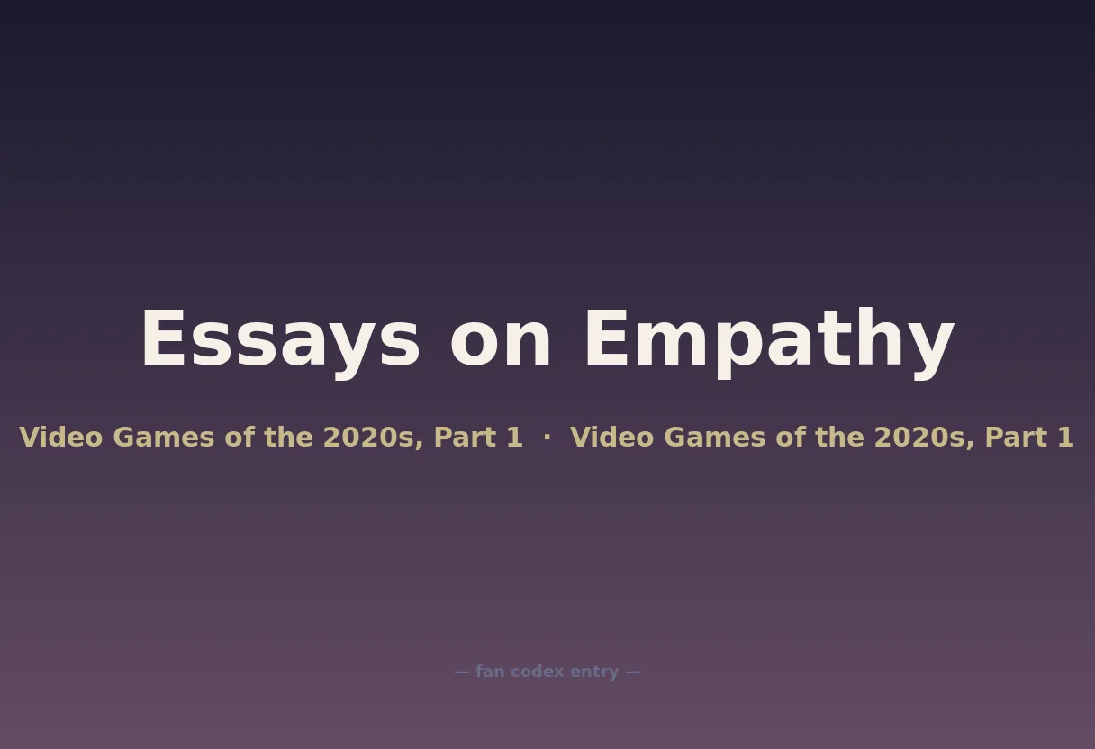 Essays on Empathy