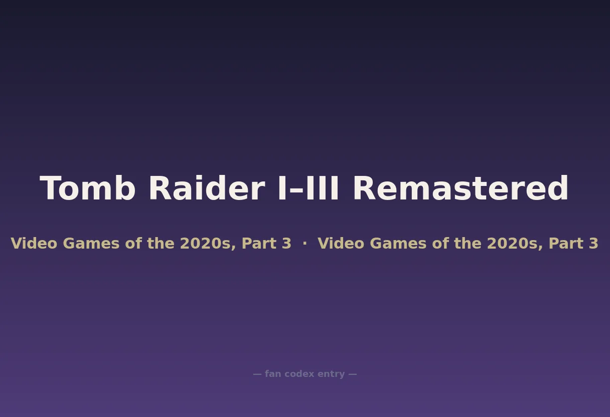 Tomb Raider I–III Remastered