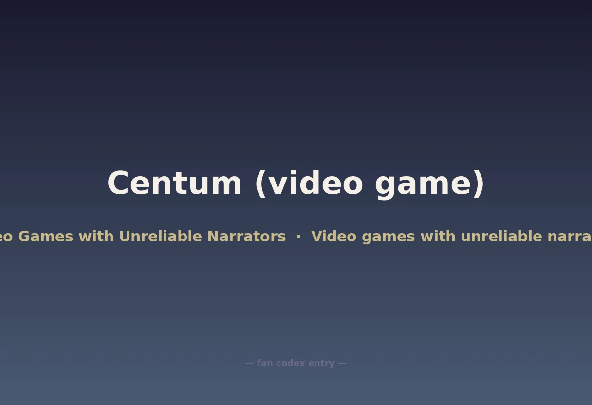 Centum (video game)