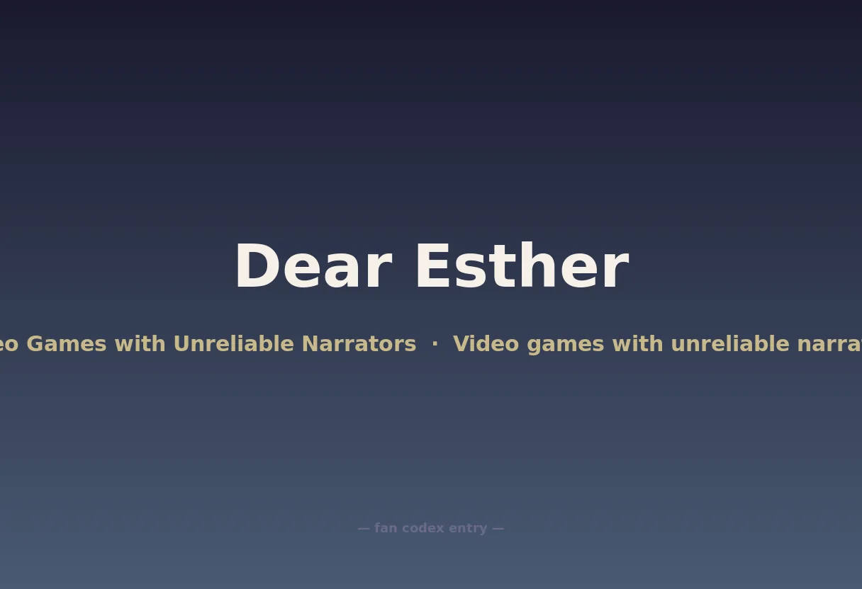 Dear Esther