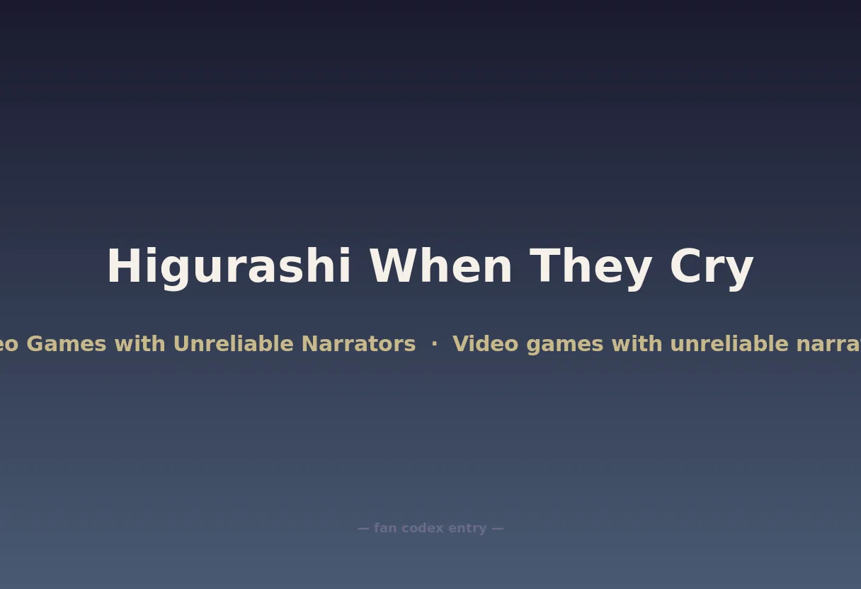 Higurashi When They Cry