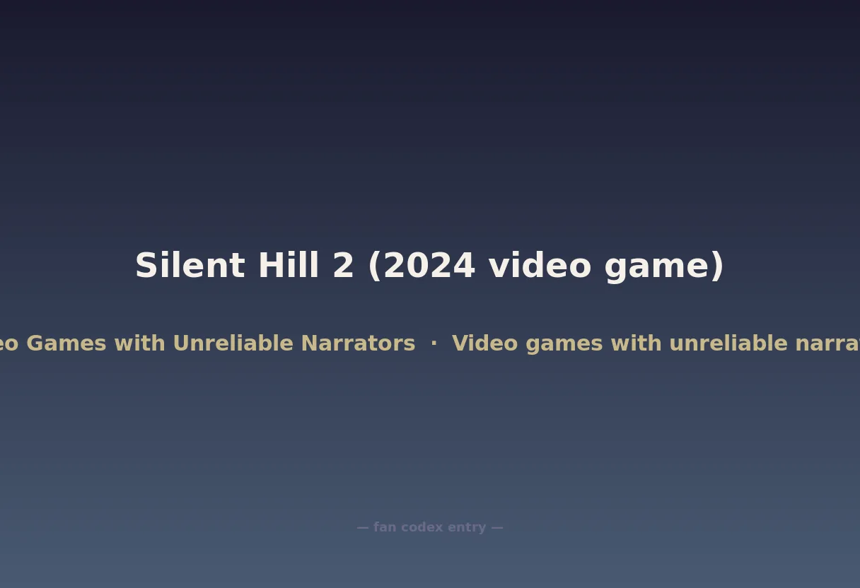 Silent Hill 2 (2024 video game)