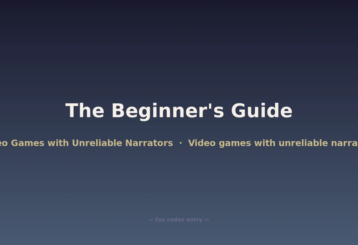 The Beginner's Guide