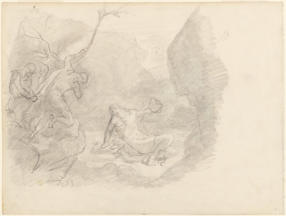 August Malmström - Ragnar Lothbrok in the Snake Pit - NMH 153-1929 - Nationalmuseum