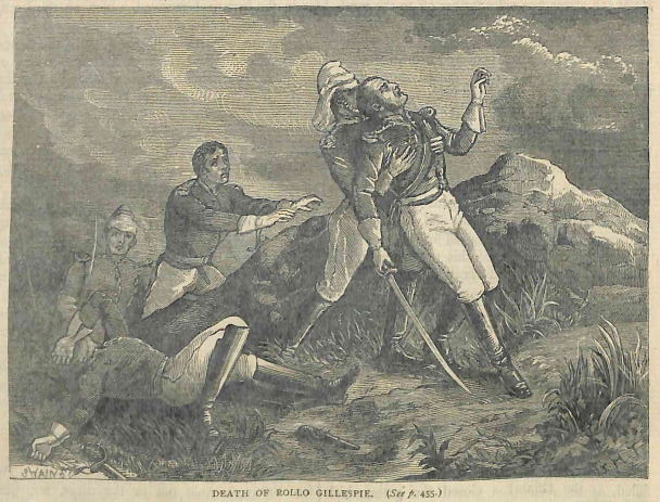 Death of Rollo Gillespie (Cassell's illustrated history of India)