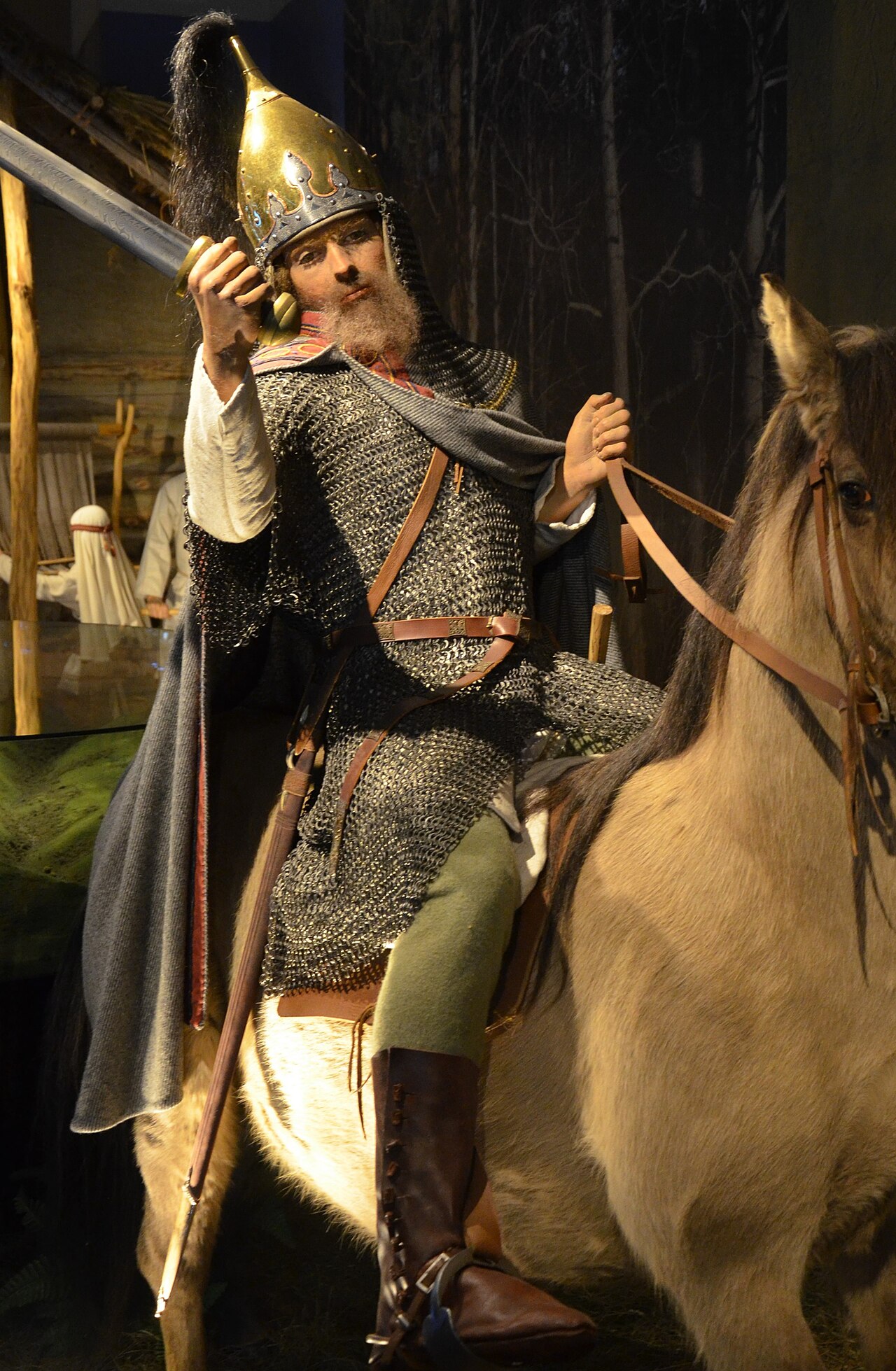 0015 (2) Varangian Guard Warrior, 10-11th century, historical reenactment