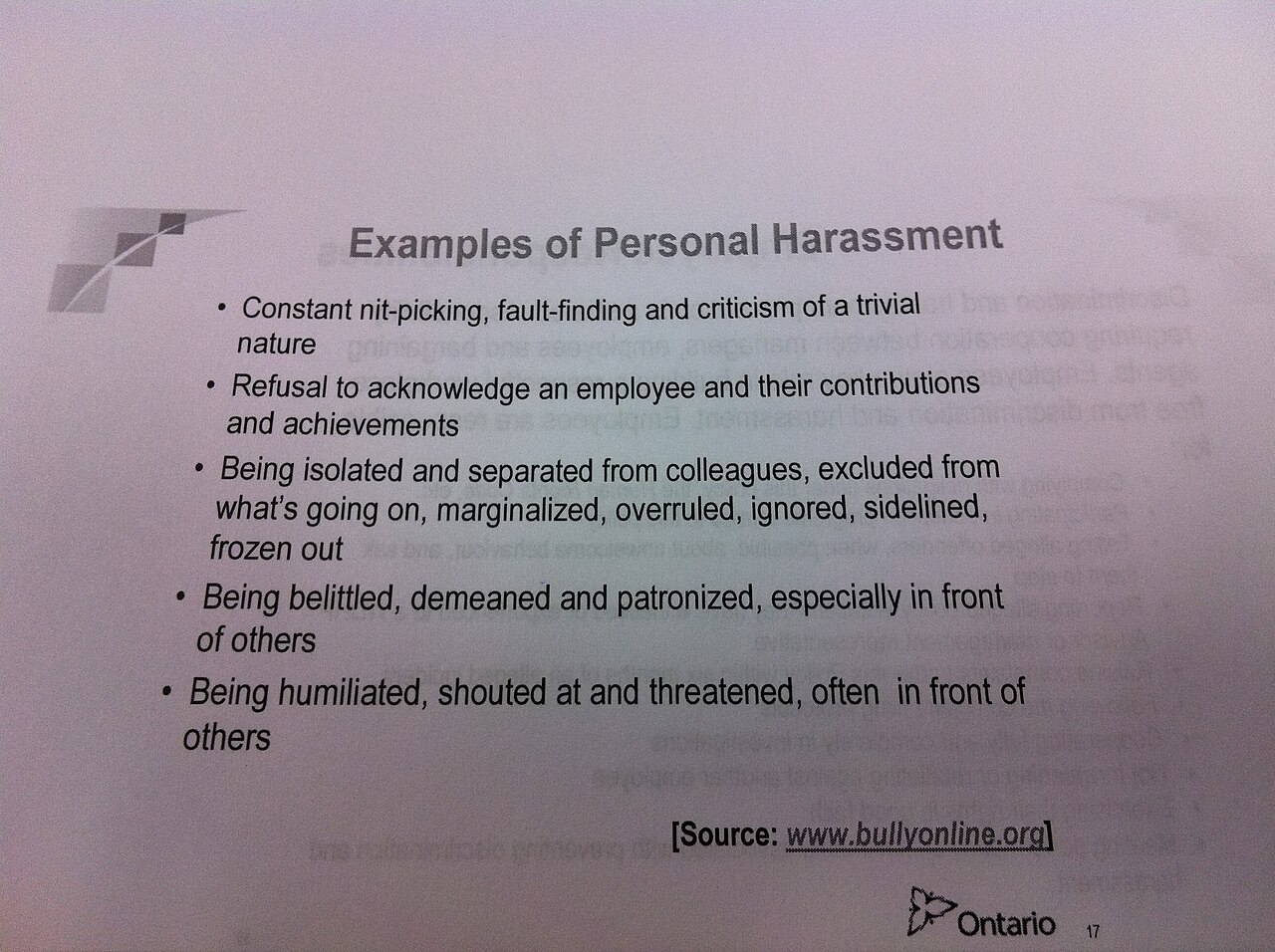 Harassment