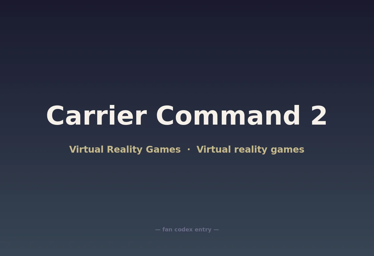 Carrier Command 2