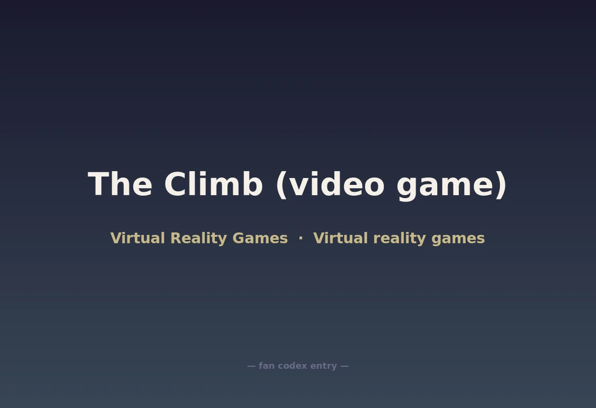 The Climb (video game)