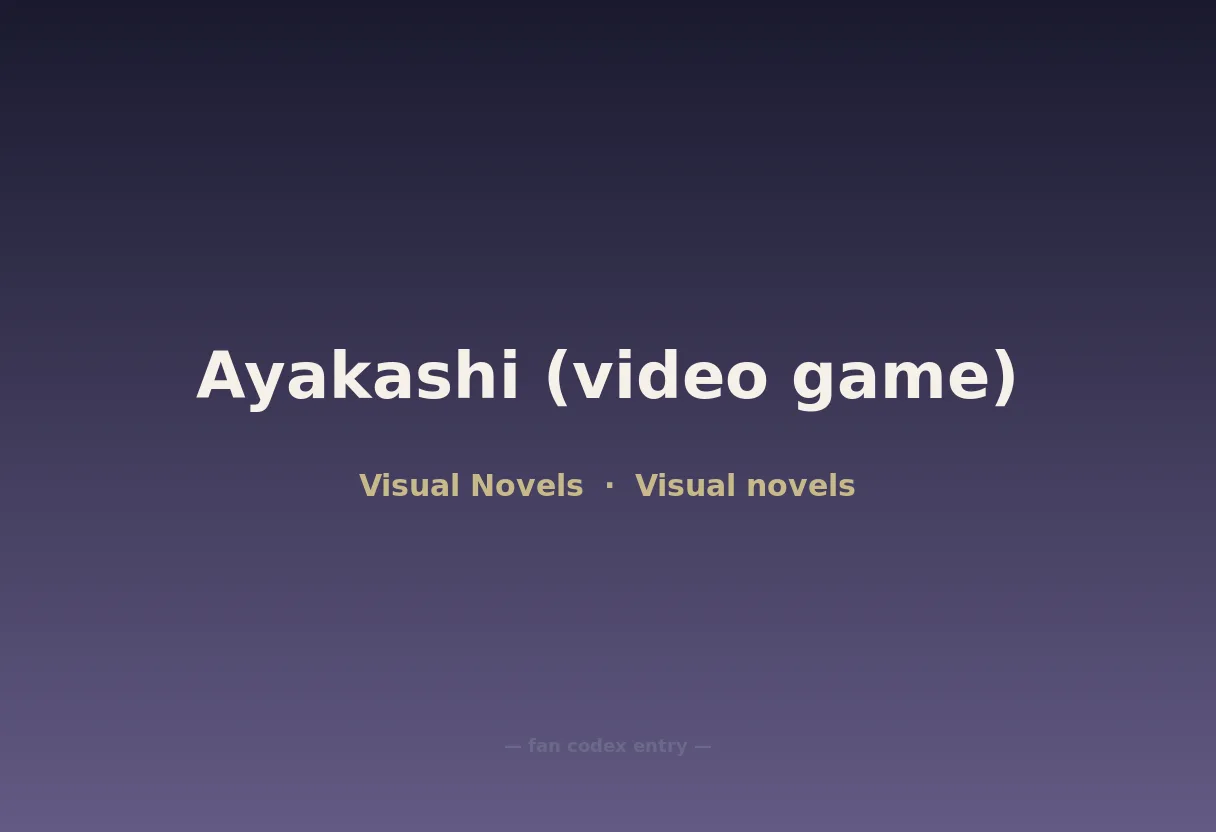 Ayakashi (video game)