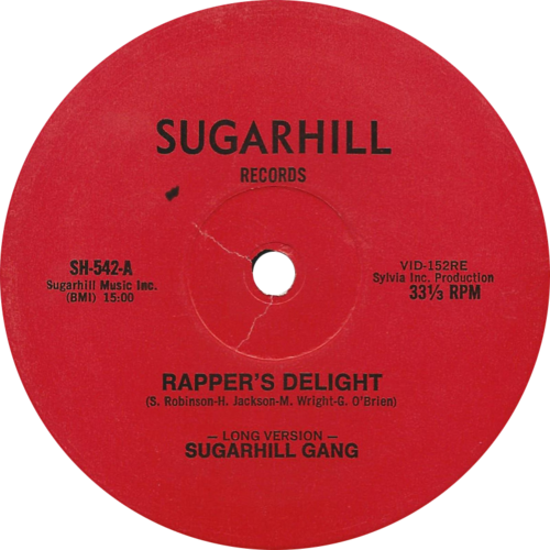 Rapper's Delight (Long version) by Sugarhill Gang US 12-inch vinyl red label