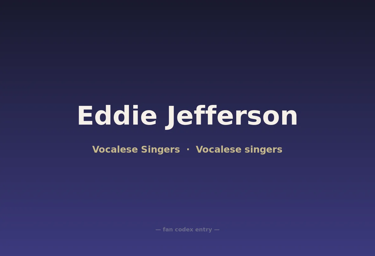 Eddie Jefferson