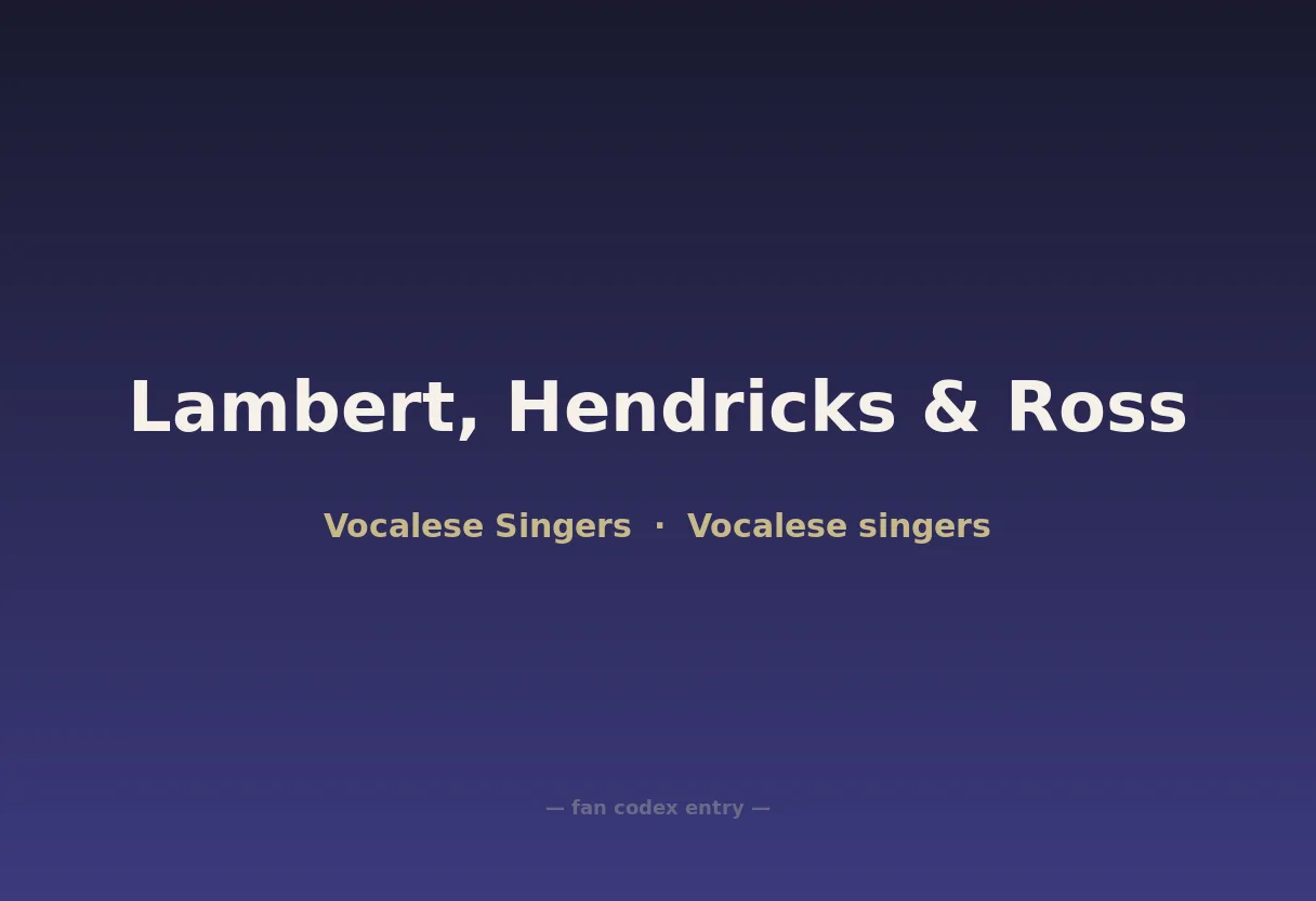 Lambert, Hendricks & Ross