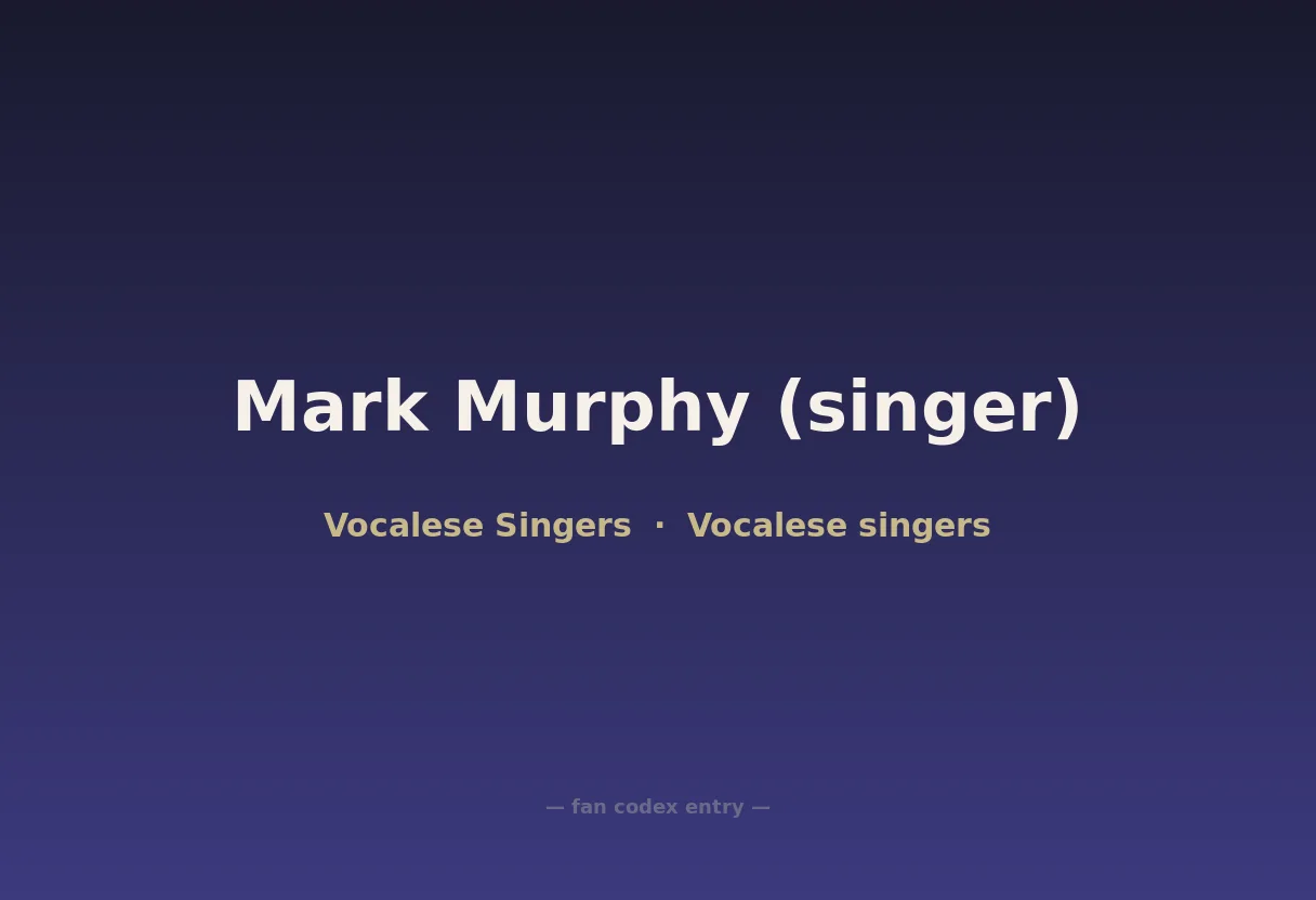 Mark Murphy (singer)