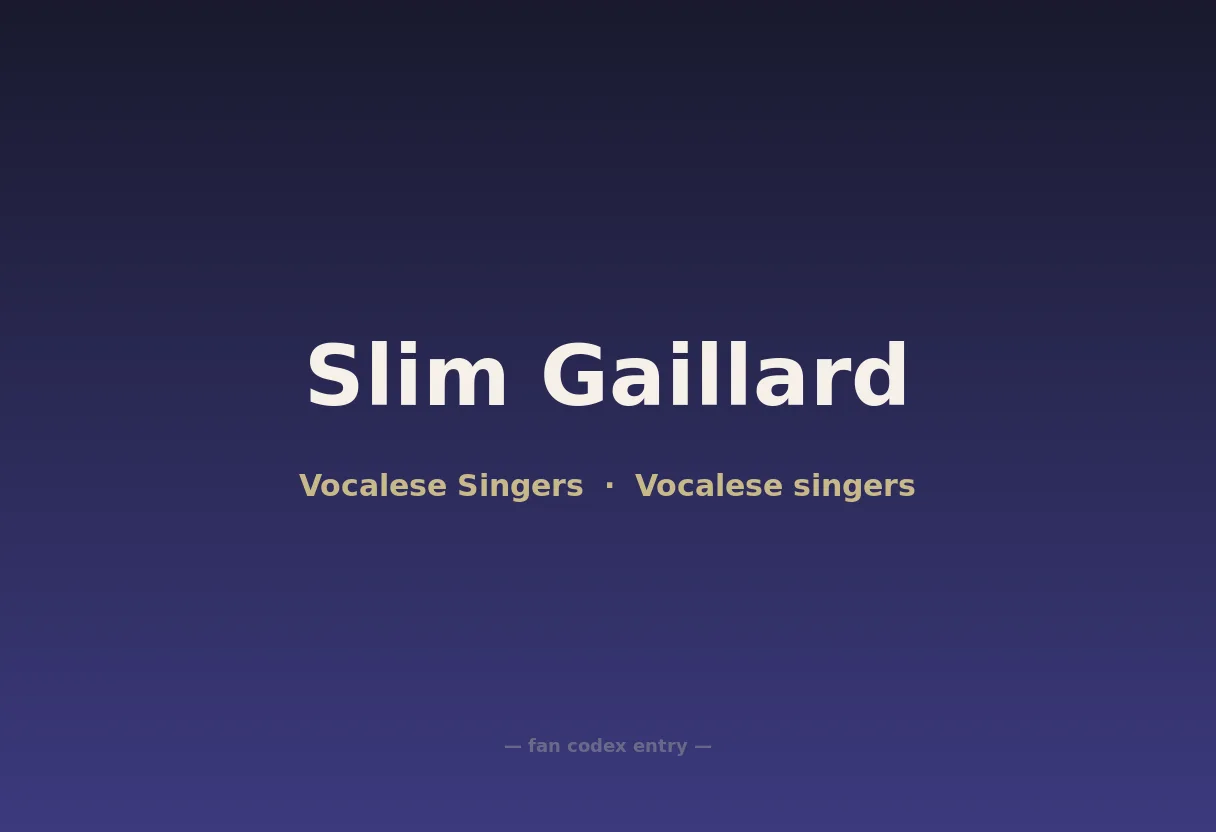 Slim Gaillard